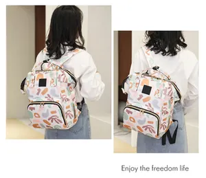 Customized Convenient Delivery Bag For Mothers Large Capacity Fashionable Mother And Baby Bag Handheld Outdoor Backpack