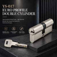 Cylindre de serrure de porte antivol personnalisable en alliage de zinc, norme européenne CE