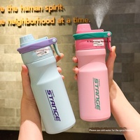 Nouvelle Bouteille d'Eau Sportive Isotherme en Acier Inoxydable Grande Capacité pour l'Été, Portable pour l'Extérieur et la Rentrée Scolaire