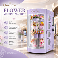 Distributeur automatique de bouquets 24h/24 et 7j/7, distributeur automatique de fleurs réfrigéré intelligent en libre-service, distributeur automatique de fleurs