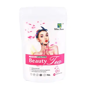 Effective 7-day fruit flavored beauty tea and whitening tea herbal detox for female Skin Care customized logo