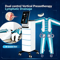 Machine de pressothérapie verticale professionnelle avec 24 airbags pour drainage lymphatique et combinaison intégrale