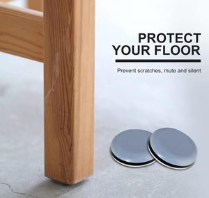 Zelfklevende Ptfe Blauwe Meubelschuifregelaars Voor Zware Stoelen Tafelkast Sofa Been Glijbanen Met Verminder Geluiden En Vloerbescherming - Product Image 3