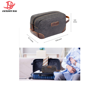 Borsa da Toilette Impermeabile in Poliestere con Cerniera <span class=keywords><strong>per</strong></span> Uomo, Organizer Cosmetico Multifunzione, Kit da Barba, Accessorio Semplice ed Elegante - Product Image 6