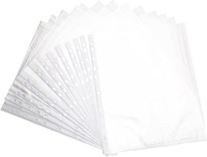 Bán buôn A3/A4 không thấm nước PP tập tin đấm túi với 11 lỗ trang tấm bảo vệ cho nộp hồ sơ sản phẩm - Product Image 6