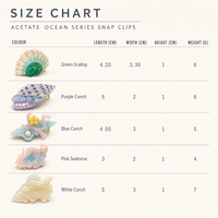 Ensemble de pinces à cheveux personnalisées en acétate thème Océan – Pinces à cheveux de plage personnalisées en acétate pour cadeaux d'hôtel et de spa, boutiques de cadeaux pour vacances à la plage
