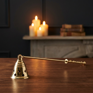 Brass Aroma Burner <b>Candle</b> snuffer with Bell Shape and <b>Long</b> Handle for Aromatherapy Home Decor - Product Image 3