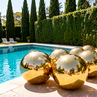 Boule miroir gonflable géante argentée brillante, grand ballon disco pour la décoration d'événements et de fêtes