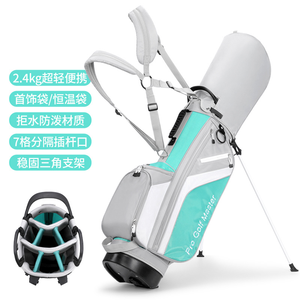 Dericsson Sac de golf léger pour femme Sac de club pliable à 7 trous en nylon durable - Product Image 6