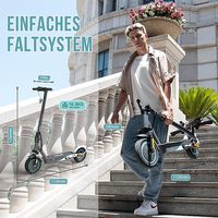 Trottinette électrique pliable pour adultes RCB EV10KPRO ABE approuvée par l'UE, moteur sans balais 400W, batterie au lithium, contrôle par application