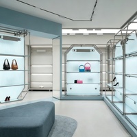 Meuble de présentation pour magasin de chaussures, vitrine sur mesure pour vêtements et sacs pour femmes, étagère de présentation, armoire de rangement, décoration et rénovation de magasin