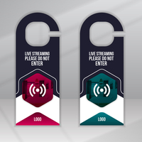 Porte-clés personnalisé en papier couché épais imprimé offset avec lamination filmée, « Ne pas déranger » pour hôtel