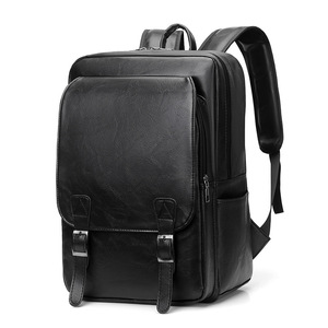 Men's <b>Backpack</b> Genuine Leather 20L Anti Theft Business Travel Laptop Bag - Product Image 5