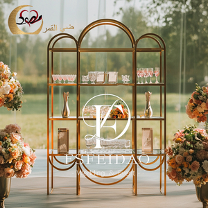 Estante para Copas de Vino Feidao F032, Romántico y Elegante, de Acero Inoxidable Dorado, con Capacidad para 50 kg, para Eventos en Bares - Product Image 4