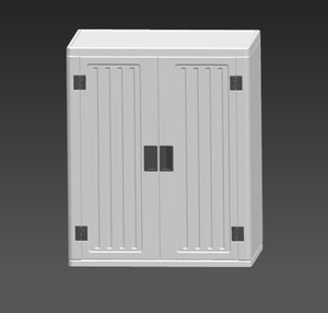 Boîte de rangement extérieure modulable et étanche, armoire de base en plastique pour jardin, rangement d'outils préfabriqué pour cour - Product Image 3