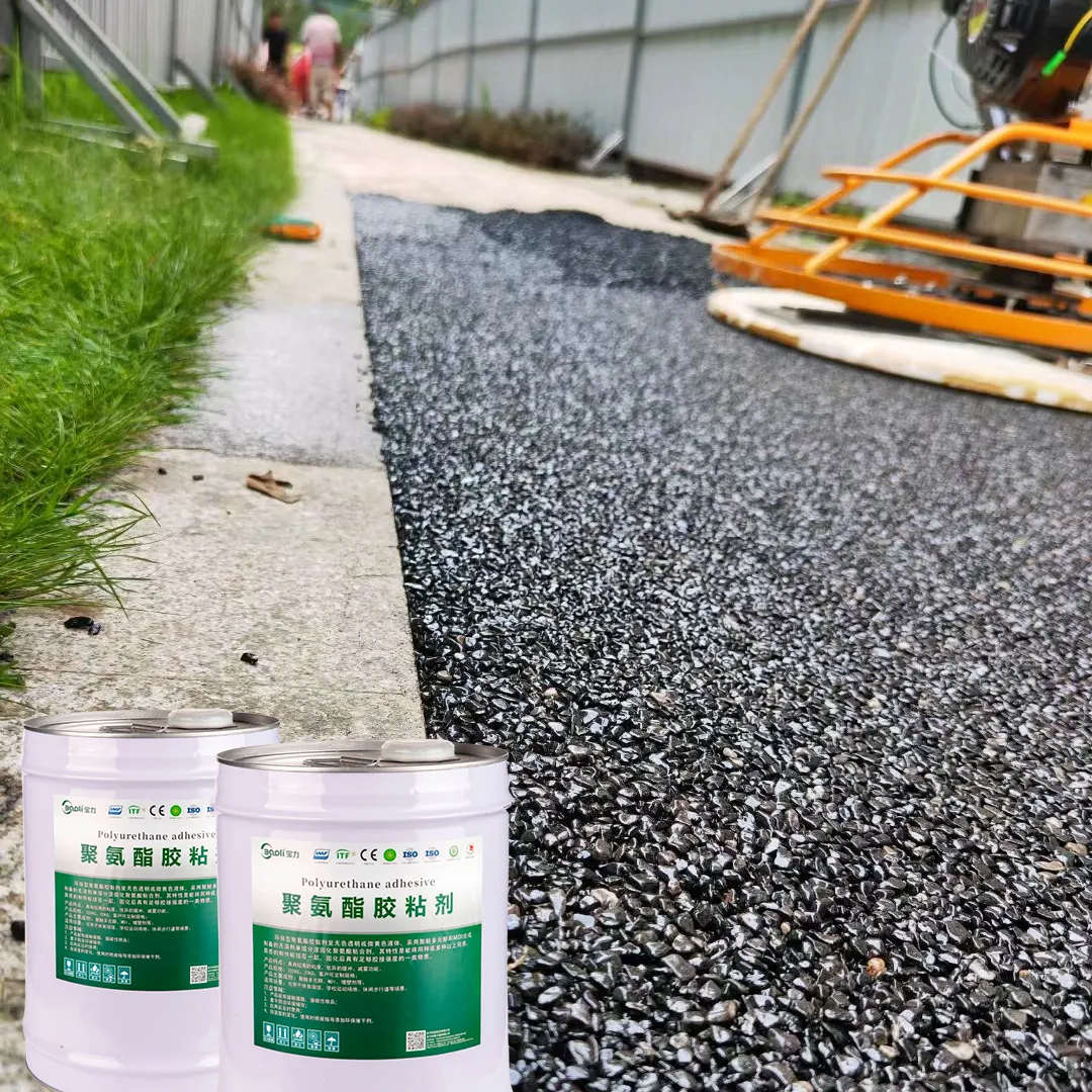 Excelente alta resistência umidade cura poliuretano resina adesivo super cola para permeável Stone walkway