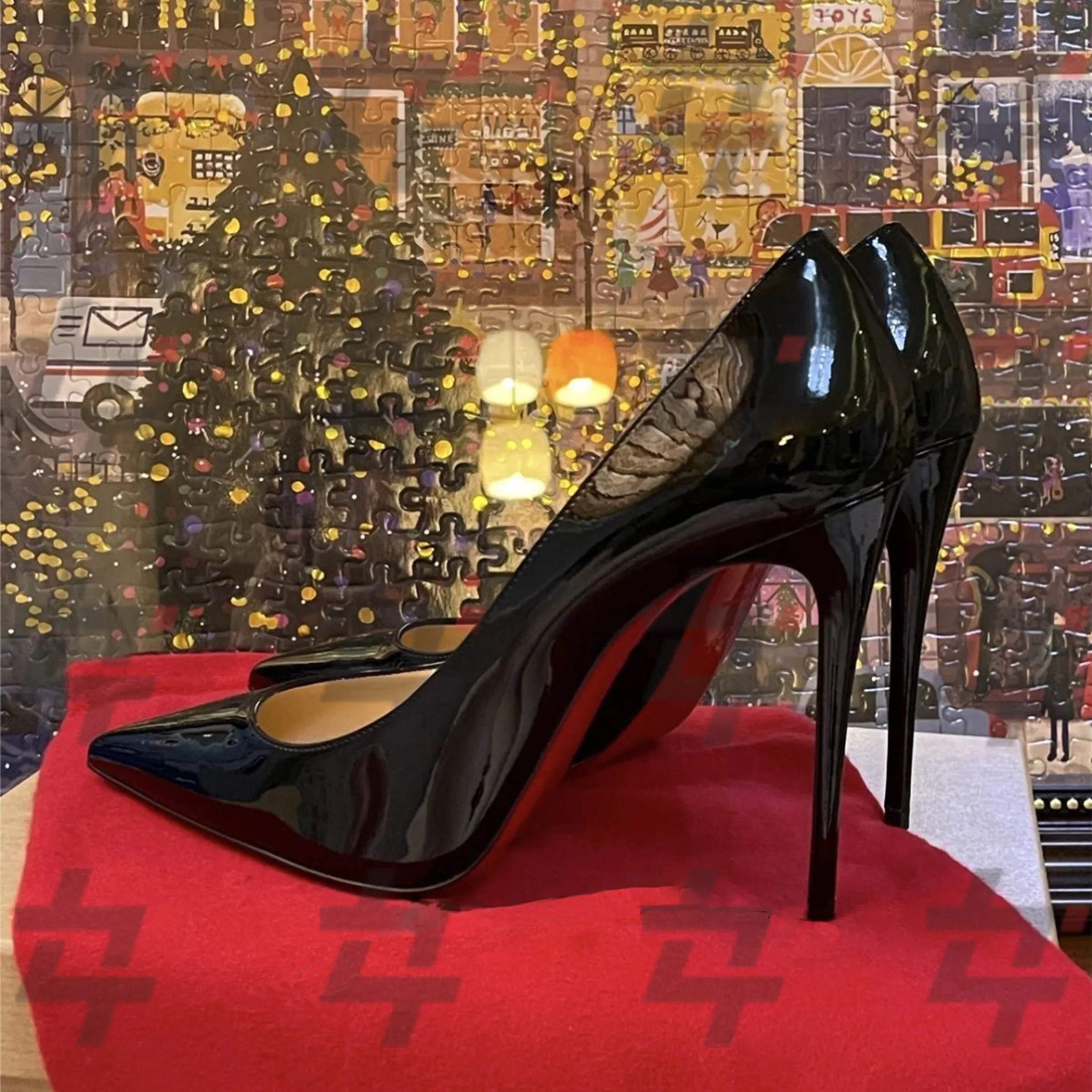 CL Designer Red Bottom Heels High Quality Female Pumps Soulier Femme Talons 4-12CM heeled sandals Women Red Bottoms Heels