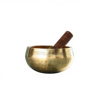 Cuencos Tibetanos de Acero Inoxidable Pulido para Meditación, Hechos a Mano por Artesanos Tibetanos para Yoga y Sanación con Sonido, Calma Profunda y Suavizante Mental - Product Image 1