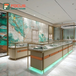 Vitrine à bijoux de luxe minimaliste avec panneau en verre trempé pour boutique - Product Image 3