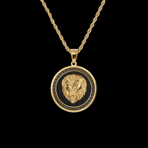 2019 del più nuovo commercio all'ingrosso di stile punk vintage lion cranio <span class=keywords><strong>collana</strong></span> di denti di squalo soldi charms moissanite collane per gli uomini - Product Image 3