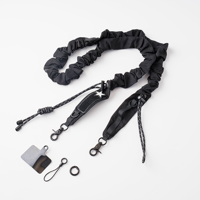 Customizable Eco Friendly Elastic Polyester Nylon Phone Lanyard Adjustable Anti-Lost Durable Wrist Strap Snap Hook Digital