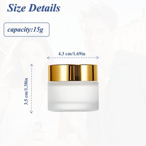 Tarros Personalizados con Tapa Dorada Brillante en Color CMYK, Envases Cosméticos de Plástico PP de 250 ml Ecológicos para Crema Facial y Corporal - Product Image 2