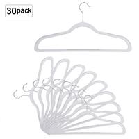 Cintre à vêtements AINARE antidérapant en plastique à un seul niveau, avec épaules recouvertes de TPR et crochet métallique pivotant pour armoire, idéal pour chemises, vestes et manteaux