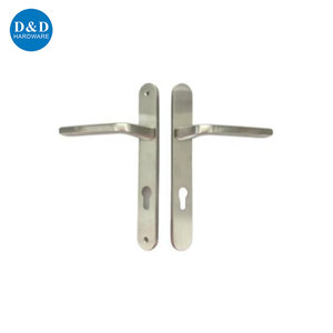 Poignée de levier de <span class=keywords><strong>porte</strong></span> à cadre étroit en acier inoxydable avec <span class=keywords><strong>plaque</strong></span> pour <span class=keywords><strong>porte</strong></span> en aluminium - Product Image 3