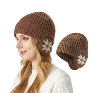 Unisex Custom Jacquard Design Acrylic Knit Beanie <b>Cap</b> <b>Winter</b> Hat for Sports Travel Daily Use Skiing-Adults Headwear Digital - Product Image 3