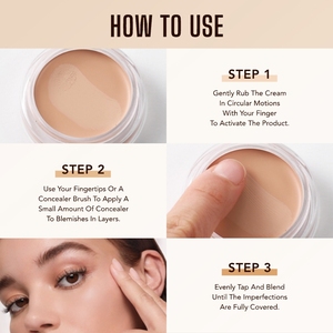 O'CHEAL Correcteur Léger 24H Imperméable Anti-Transpiration Couvrance Totale Fini Mat Contrôle du Sébum Cernes Crème Réparatrice Beauté - Product Image 6