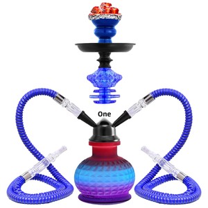Juego <span class=keywords><strong>de</strong></span> Hookah <span class=keywords><strong>de</strong></span> Doble Tubo, Modelo Más Vendido, Shisha Metálica con Espejo, Kit Completo <span class=keywords><strong>de</strong></span> Accesorios, Pipa para Shisha - Product Image 1
