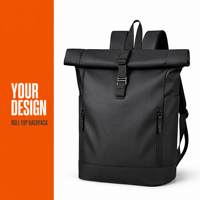 Sac à dos pour ordinateur portable en gros, faible MOQ, prix compétitif, polyester imperméable, 15,6 pouces, sac à dos de voyage d'affaires grande capacité, modèle d'essai