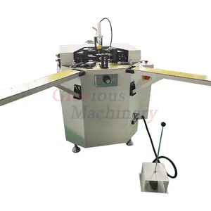 Machine à sertir les coins en aluminium Formant la fabrication d'aluminium Alu-Window-Door Hydraulic One Head Window And Door Combining Crimper