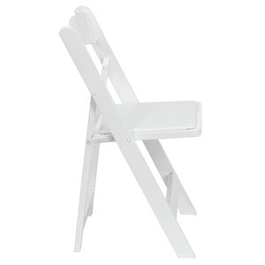 Wholesale Outdoor Garden White <b>Padded</b> Folding Resin <b>Chair</b> for Wedding Party - Product Image 2