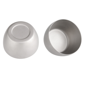 50ml Mini <span class=keywords><strong>titanio</strong></span> doppia parete tazza da tè campeggio <span class=keywords><strong>pentole</strong></span> per Outdoor Home Office escursionismo ciotola portatile per il flusso di ghiaccio - Product Image 6