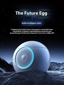 Genuine Goods Egg Music Sound Toilettes intelligentes allongées Toilette domestique intégrée en céramique entièrement automatique avec télécommande - Product Image 3