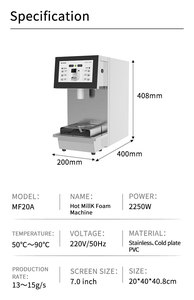 Vollautomatischer Milchschaum-Zubereiter, Aufschäummaschine, kommerzieller Milchaufschäumer, elektrischer Milchdampfer vom Lieferanten - Product Image 6