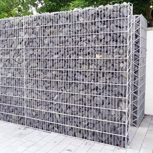 Mur de gabion 50x50 Mesh 4mm Wire Dia Low Price Diy Garden Fence Gabion Wall 200x200x40 à vendre - Product Image 5