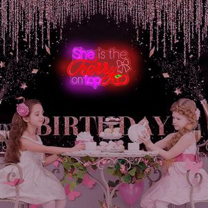 She's Cherry on Top Enseigne au néon pour décoration murale Décorations de fête Cherry Enseigne au néon <span class=keywords><strong>Led</strong></span> Dimmable Custom Neon Lights - Product Image 6