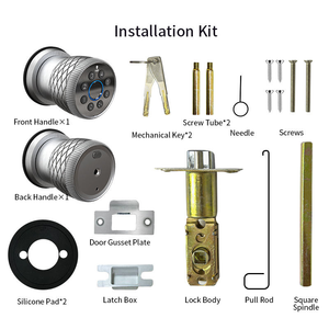 Smart Tuya BLE Fingerprint <strong>Knob</strong> <strong>Door</strong> Lock Smooth Touch <strong>Digital</strong> Code Security Class C Anti-theft <strong>Door</strong> Lock with Key - Product Image 4