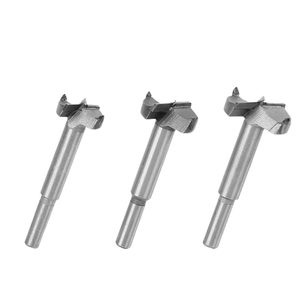 Ensemble de forets à bois ALLUSE 15-100 mm en carbure YG8 à tige ronde - Finition polie, auto-centrant - Product Image 1