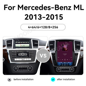 MOOKAKA 12.1 "Android 11 Car Audio Pantalla Carplay Android Auto 4G LTE Radio Voiture pour Mercedes Benz <span class=keywords><strong>ML</strong></span> 2013 2014 <span class=keywords><strong>2015</strong></span> - Product Image 2