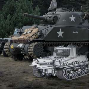 Piececool M4 Sherman Char moyen DIY Véhicule Modèle de <span class=keywords><strong>voiture</strong></span> Blocs de construction Ensembles de puzzles en métal <span class=keywords><strong>3D</strong></span> pour adultes Jouet éducatif - Product Image 5