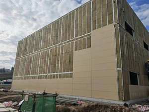 แผ่นไฟเบอร์ซีเมนต์เคลือบยูวีคุณภาพสูง สีสันสดใส แรงบันดาลใจจากนิชิ ผลิตจากแคลเซียมซิลิเกต สำหรับบุผนังภายนอกวิลล่า - Product Image 2