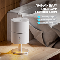 Diffuseur d'arômes ultrasonique de luxe en gros lampe de table veilleuse huile essentielle silencieuse 3-en-1 pour humidificateur d'air chambre à coucher