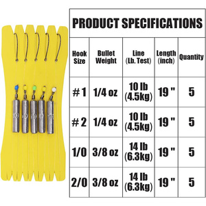 Pesca Drop Shot Rigs Wacky Hooks <span class=keywords><strong>Sinker</strong></span> Weights Fluorocarbon <span class=keywords><strong>Line</strong></span> Swivel para Bass - Product Image 4