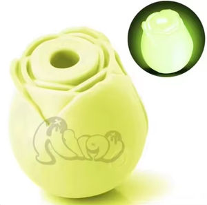 Gül şekli vajina emme vibratör Clit gül parlayan gül oyuncak kızdırma karanlık gül seks oyuncakları aydınlık renk gül vibratör - Product Image 6