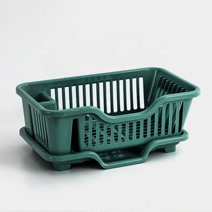 Escurridor de Platos de Plástico para Cocina, con Soporte para Cubiertos y Bandeja de Drenaje, Organizador de Almacenamiento de Cocina Multicolor - Product Image 3