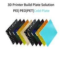 Plaque de construction pour Creality K2 270x293mm, double face PEI/PEY/PEO/PET, surface texturée, plaque froide, feuille pour plateau chauffant, pièces d'imprimante 3D