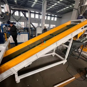 Déchiqueteur de plastique robuste à un seul arbre avec moteur et boîte de vitesses 380V, verrou de sécurité pour la recyclage haute productivité des profilés PVC, PP, PE - Product Image 4